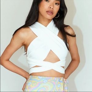 Princess Polly JACINTA TOP WHITE NWOT